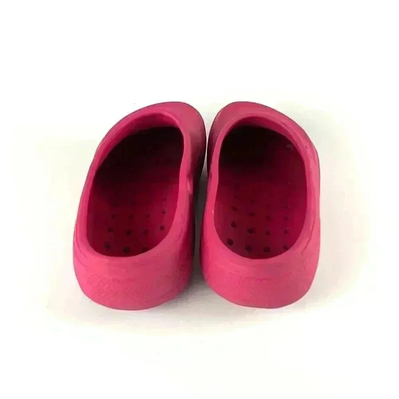 Crocs Pink Clogs Youth Sz J1 Big Kids Slip On - Picture 7 of 9
